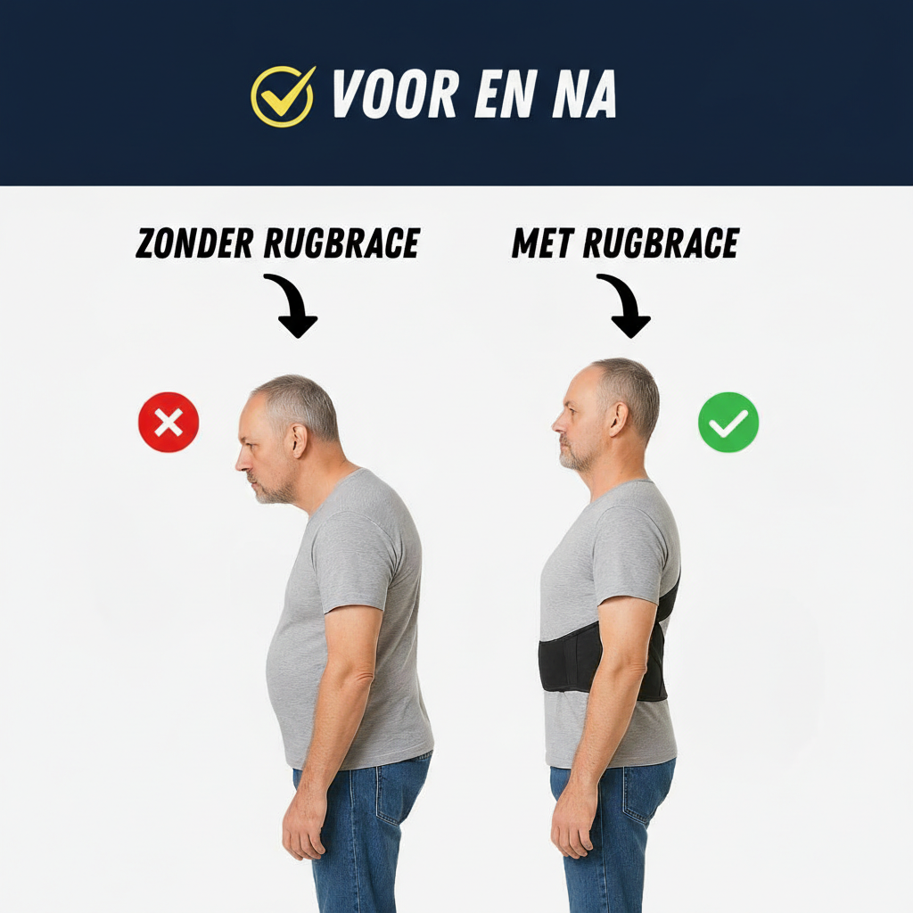 Verstelbare Rugbrace - Rughouding Ondersteuner